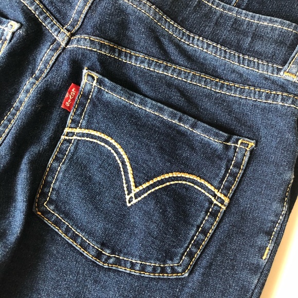 Levi’s 12Y Dark Denim Jean Jeggings Girls - Picture 8 of 9